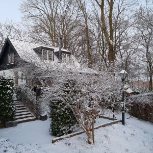 Achterzijde in de winter